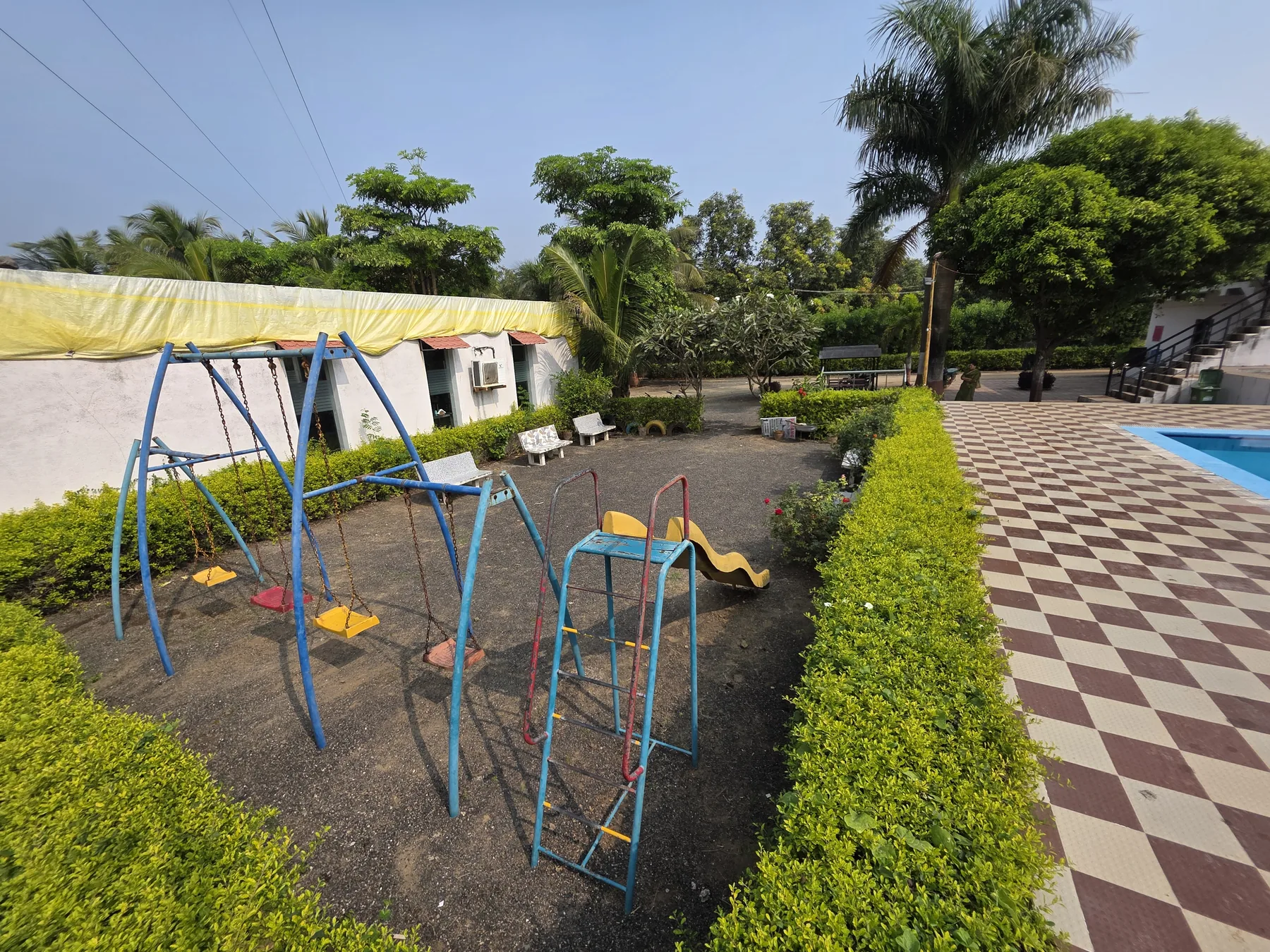 Children's play area and outdoor games