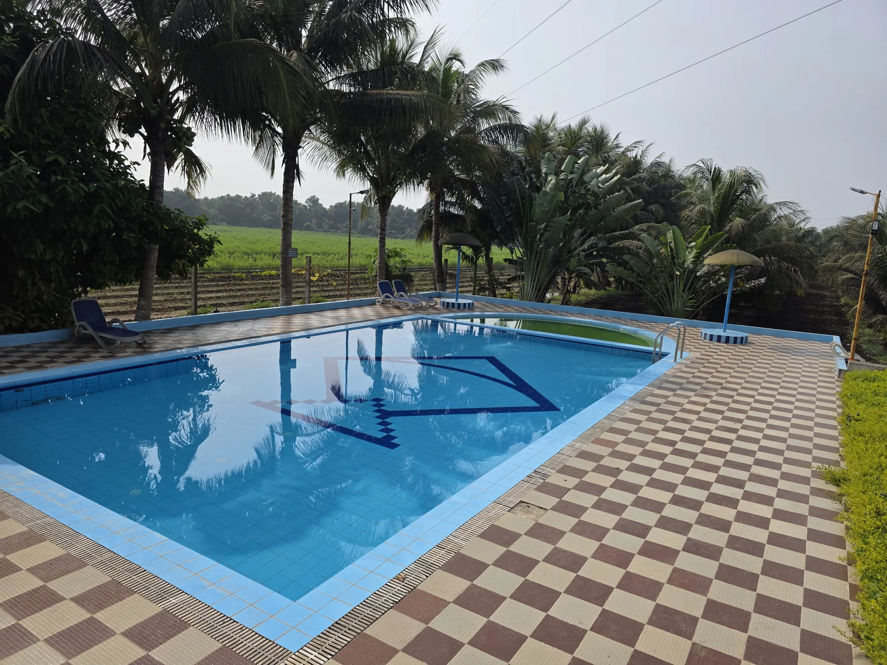 40 by 70 foot swimming pool at Patang Family Resort