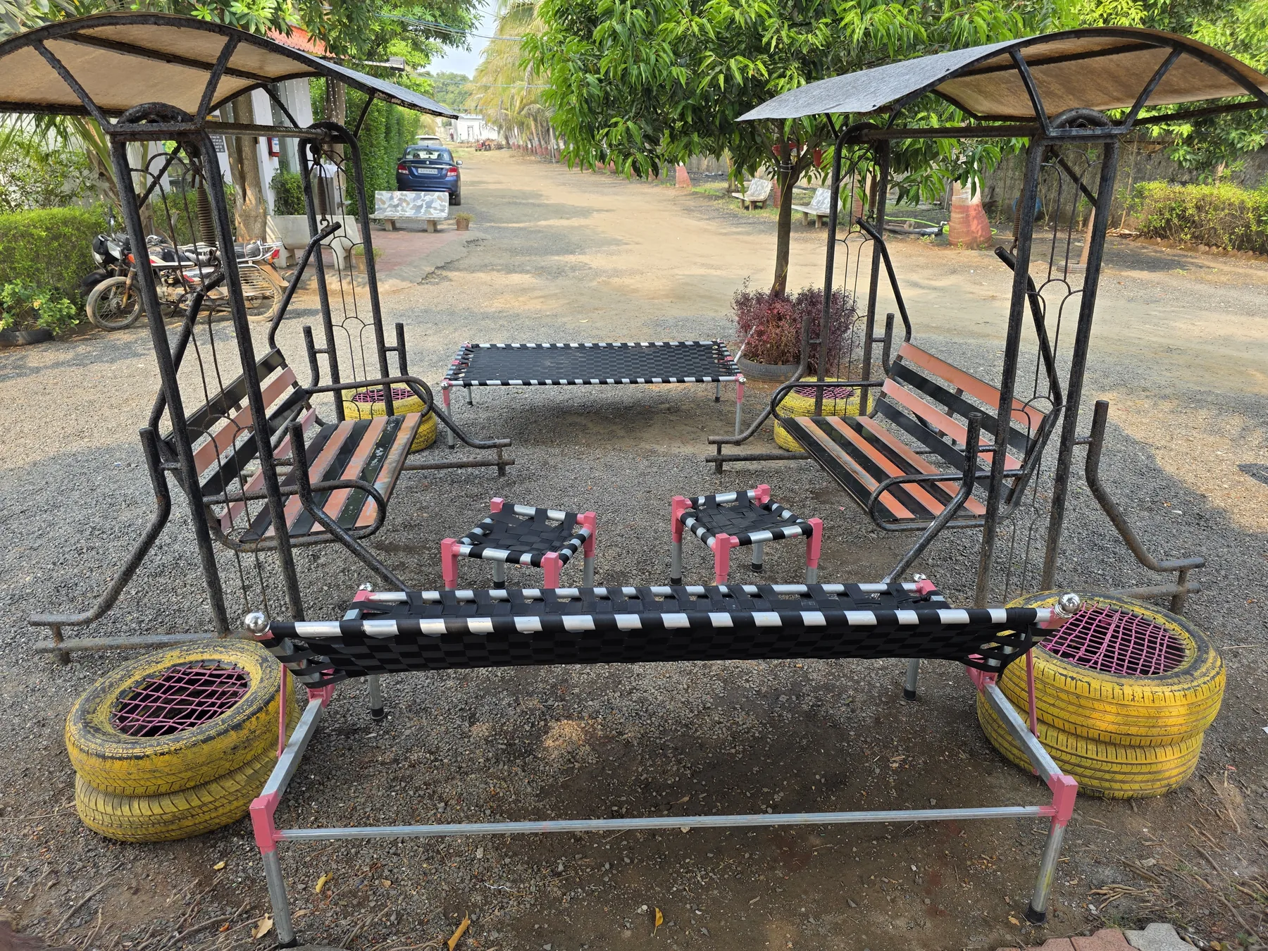 Family Seating at Patang Family Resort near Sasan Gir
